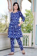 Tie-Die Cotton Cord Set Suit For Women