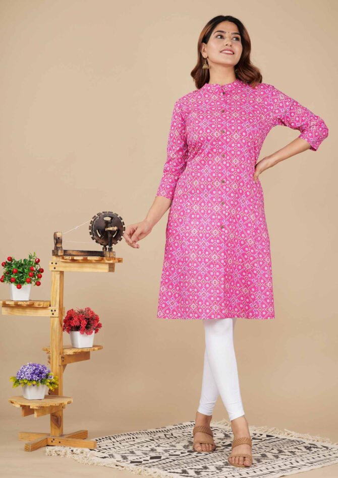 Sanganeri Print Kurtis Online