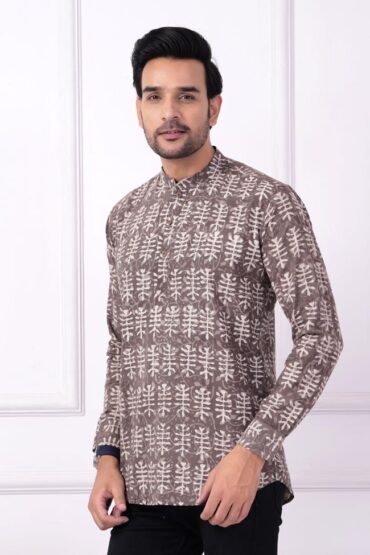 Bagru Dabu Printed Short Kurta