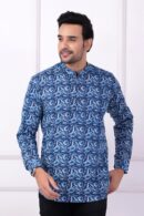 Cotton katha Printed Short Kurta